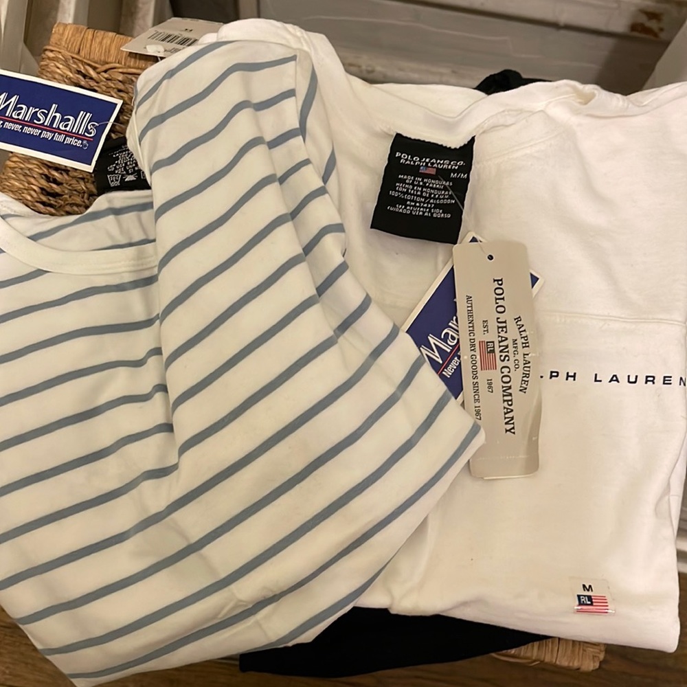 Polo jeans tops size medium both
